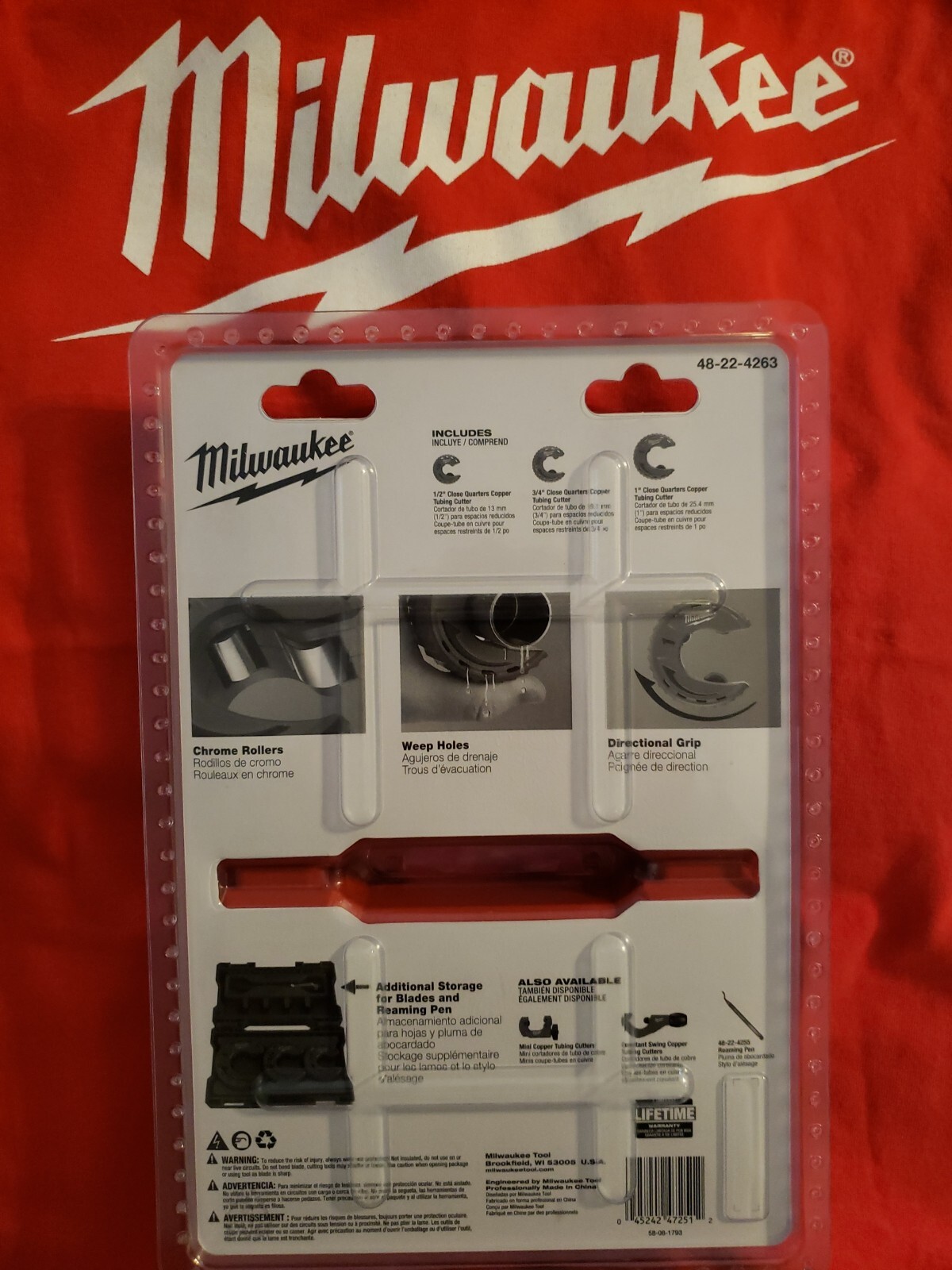 Milwaukee 48-22-4263 3pc Close Quarters Tubing Cutter Set