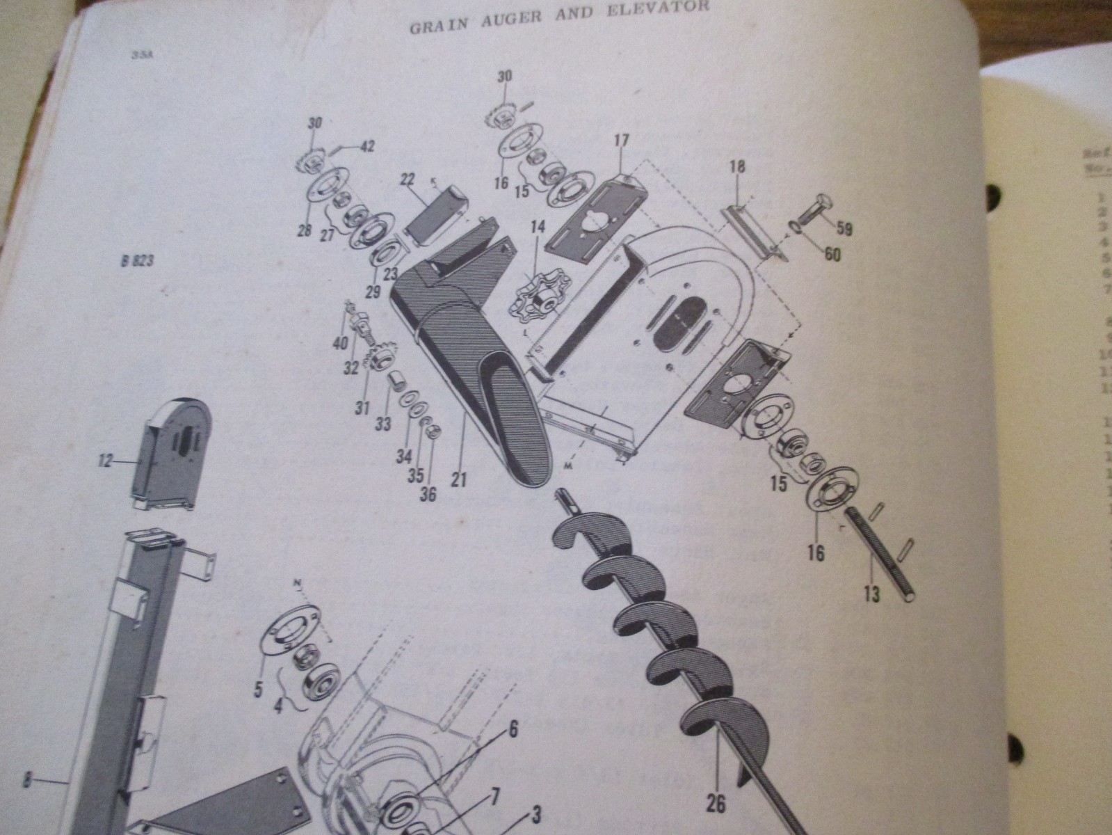 Massey Harris 35 S.P. Combine Parts Catalog Manual Book 1961 ORIGINAL ferguson