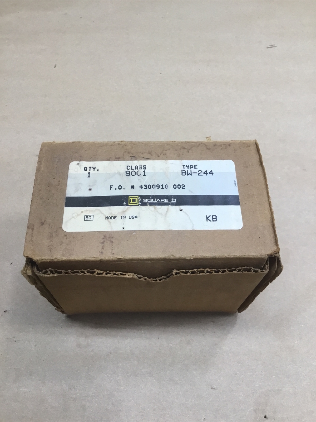 SQUARE D BW-244 Push Button Control Station Open/Close #1046k27iac