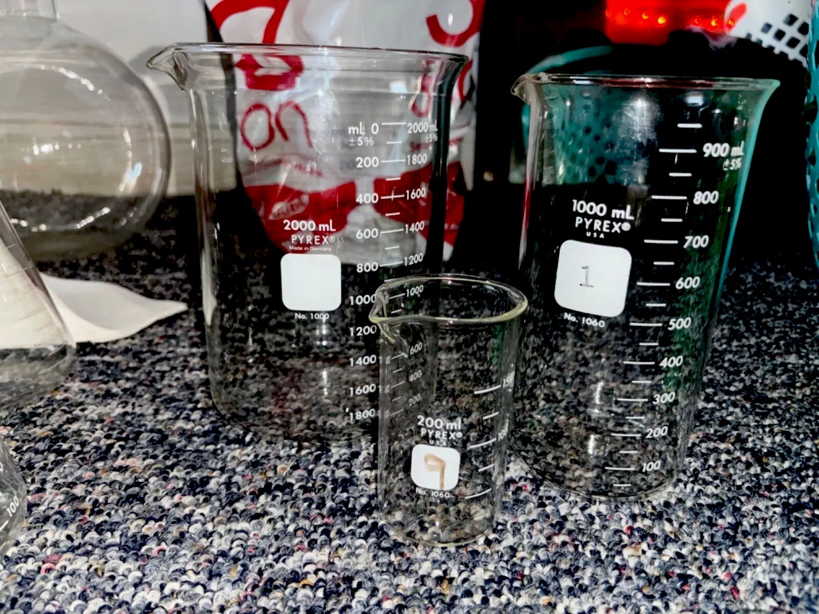 *Vintage* PYREX USA. Lab Borosilicate Glassware. (46pcs) Great Condition.