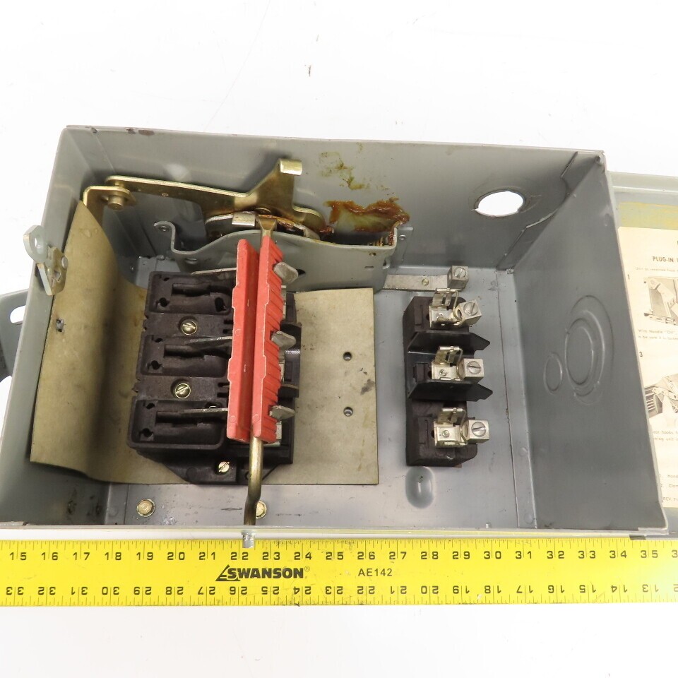 Square D PQ-3603G I-Line Fusible Busway Plug Switch Unit 30A 3P 3W 600V