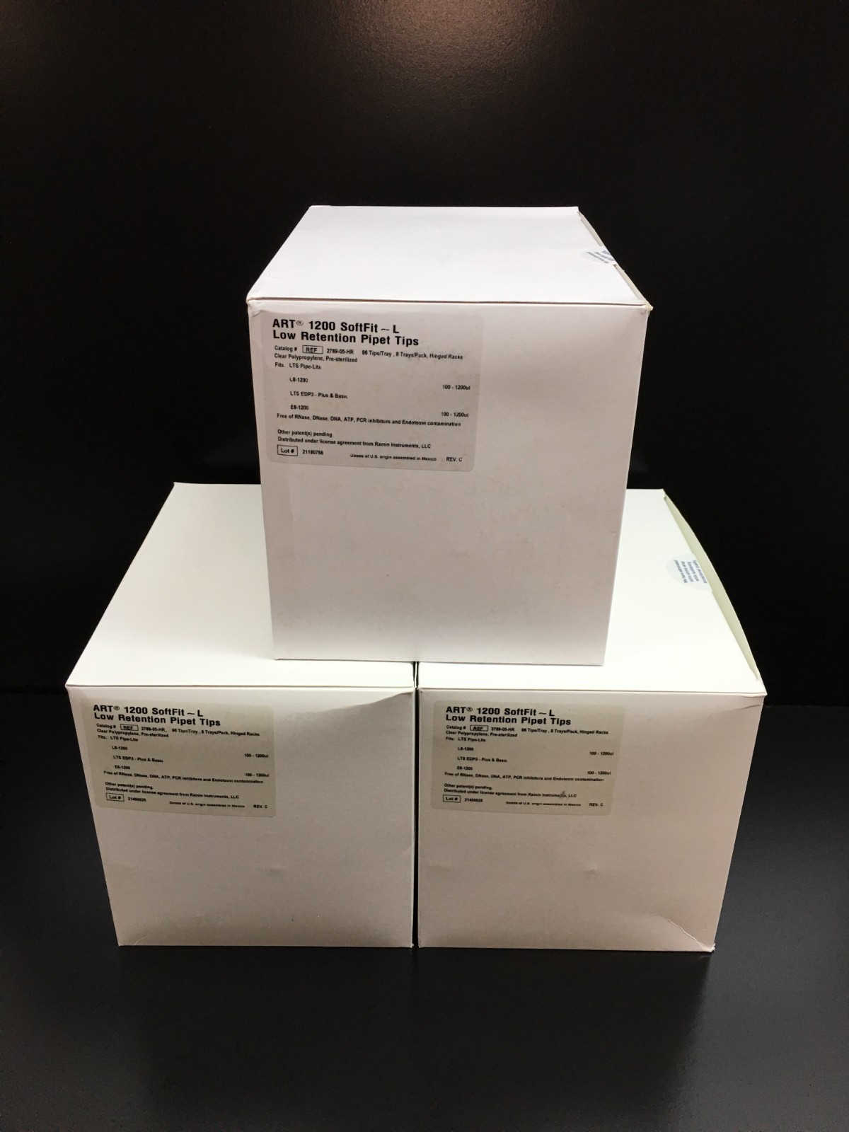 Thermo Scientific REF 2789-05-HR ART 1200 SoftFit-L Pipet Tips Lot 3 PKS