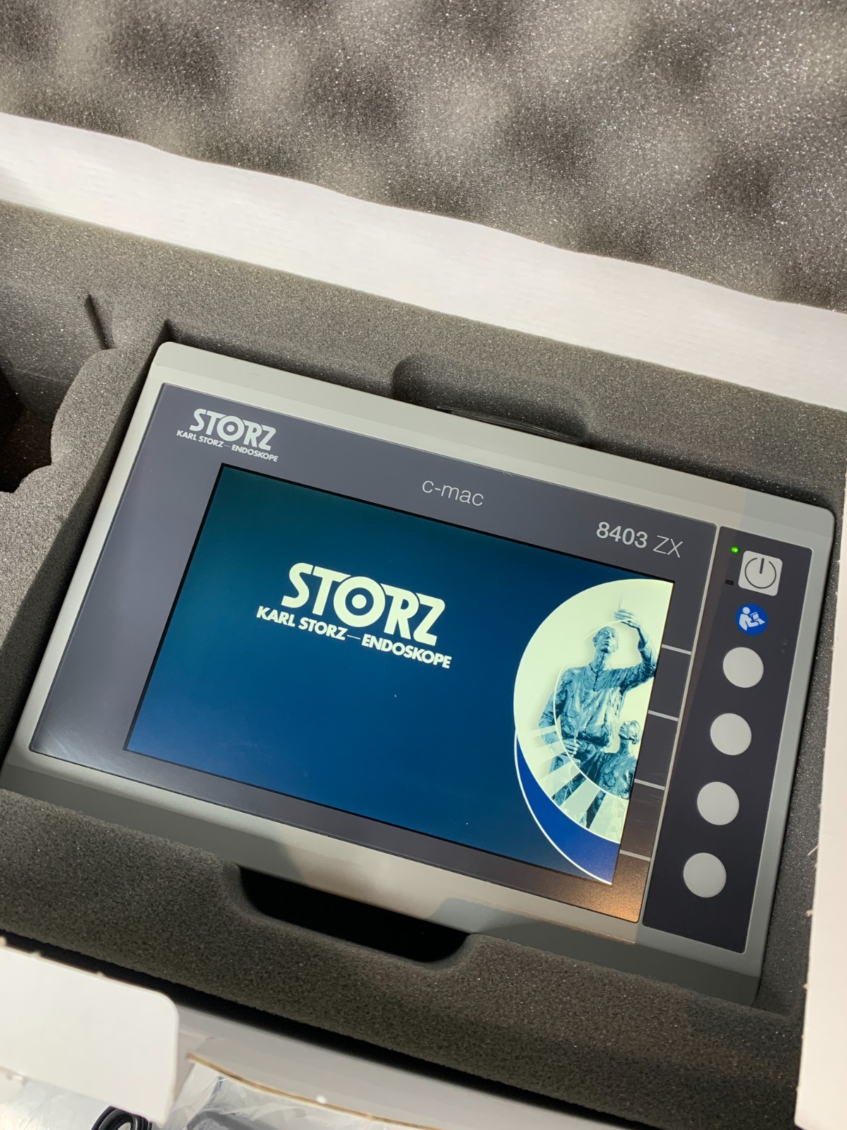 Karl Storz 8403 ZX C-MAC Video Laryngoscope Monitor Power Supply GOOD Bat 8403ZX