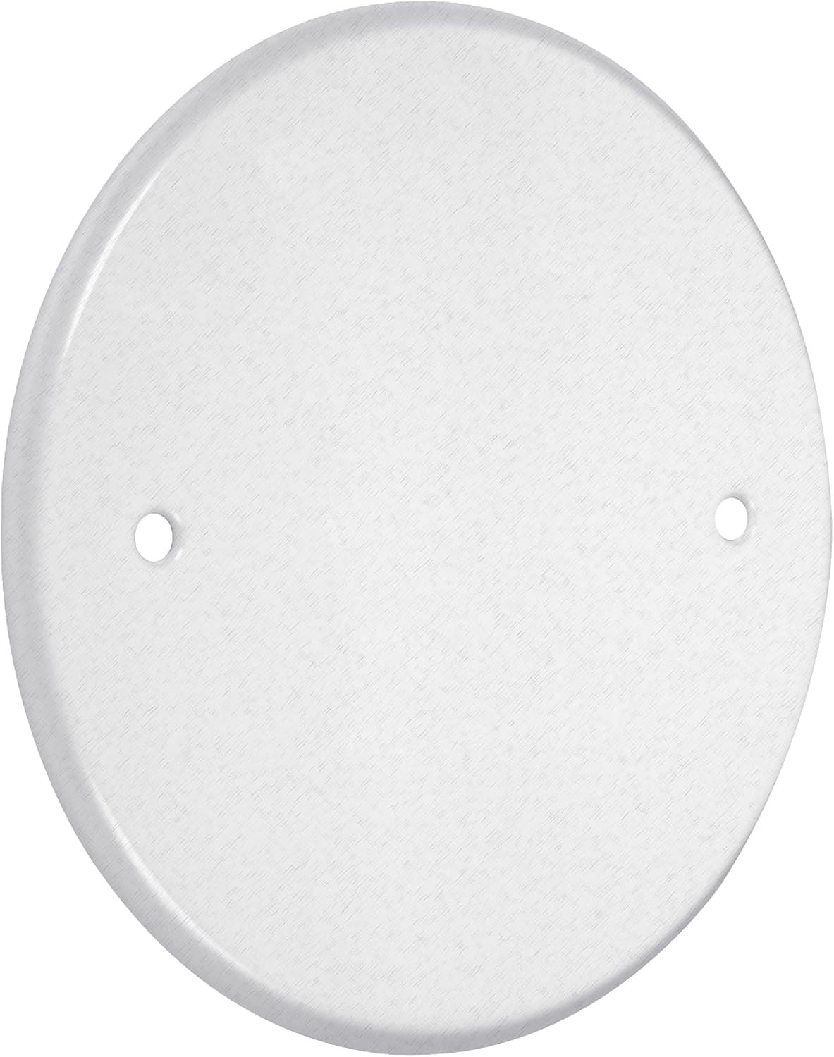 4-Inch Box Mount Round Blank Plate in White – Durable and Paintable