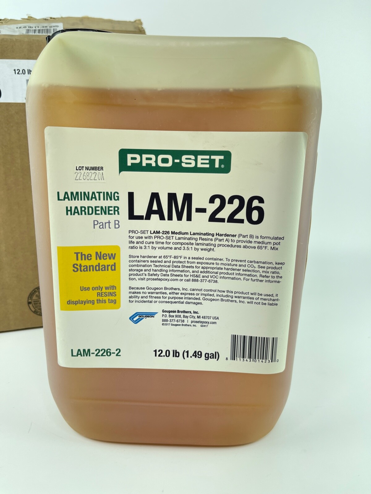 PRO-SET LAM-226-2 Medium Laminating Hardener (PART B) 12.0lb 1.49 Gal