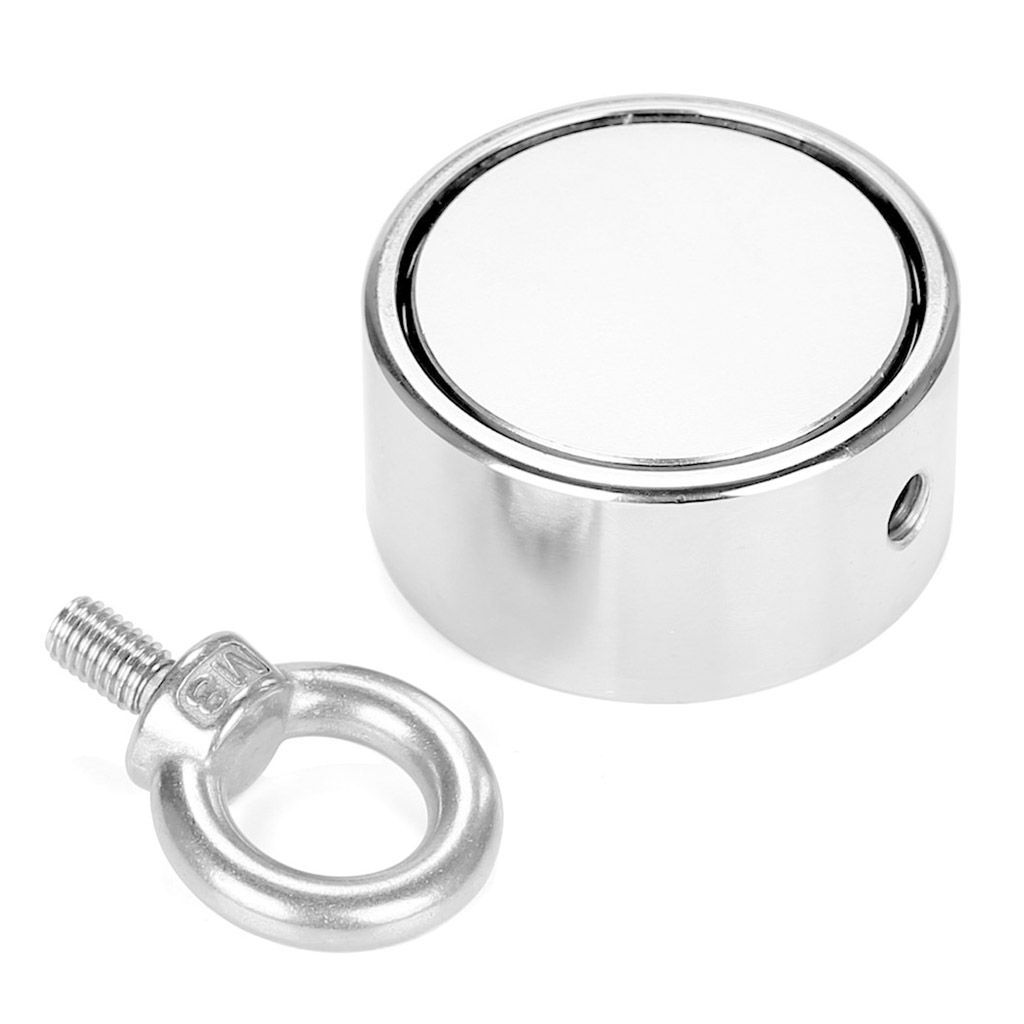 700LBS Double Sided Salvage Magnet Strong Recovery Neodymium Treasure Fishing US