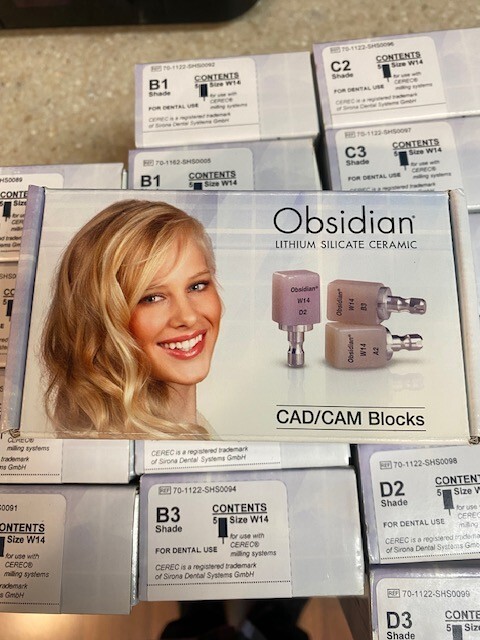 86 Obsidian Lithium Silicate Ceramic Milling Blocks for all CEREC Milling Units