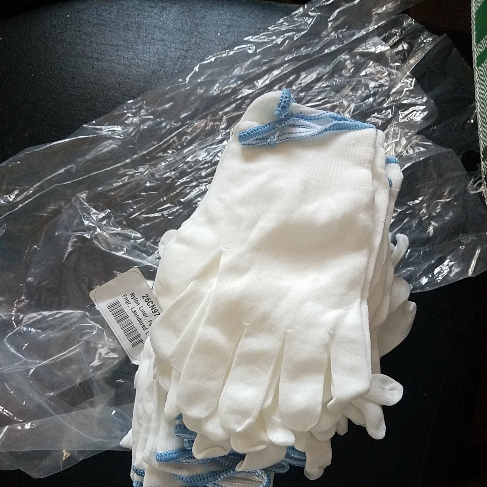 Nylon Liner, Full Fngr, Laundered L (11pr.)