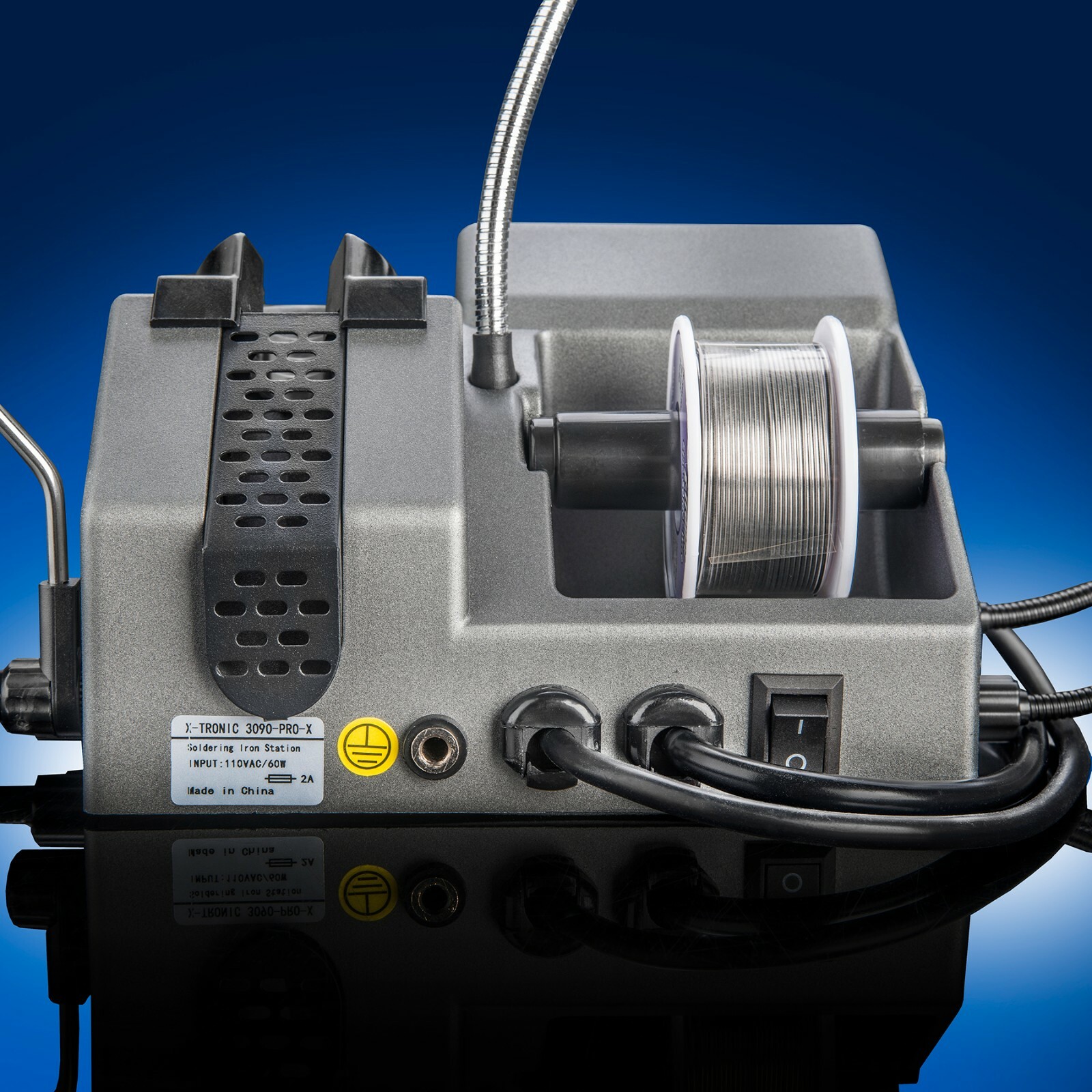 X-Tronic 3090-PRO-X 75 Watt Dual LED Soldering Iron Station Kit Plus Accessories
