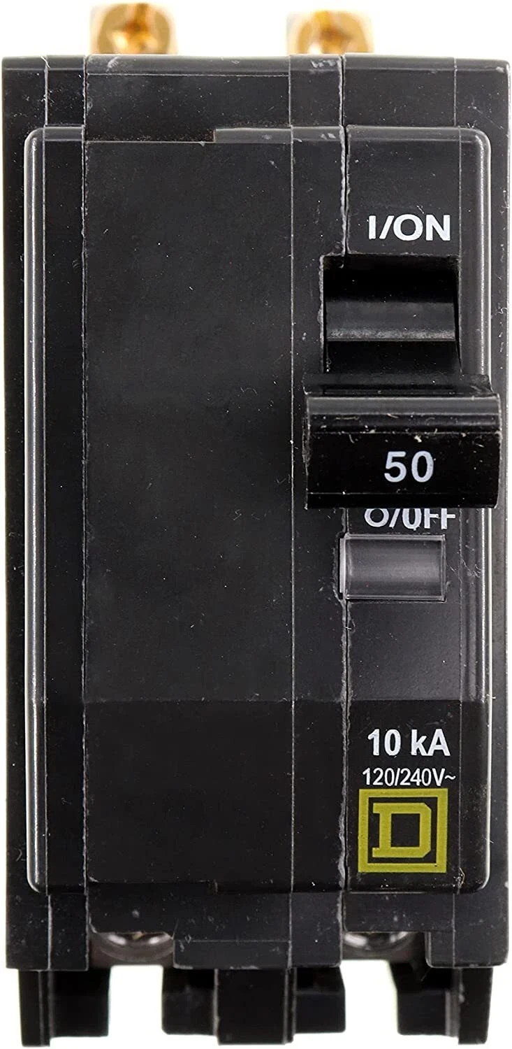New Square D QOB250 Bolt On Circuit Breaker 2P 50 Amp 120/240VAC/48VDC