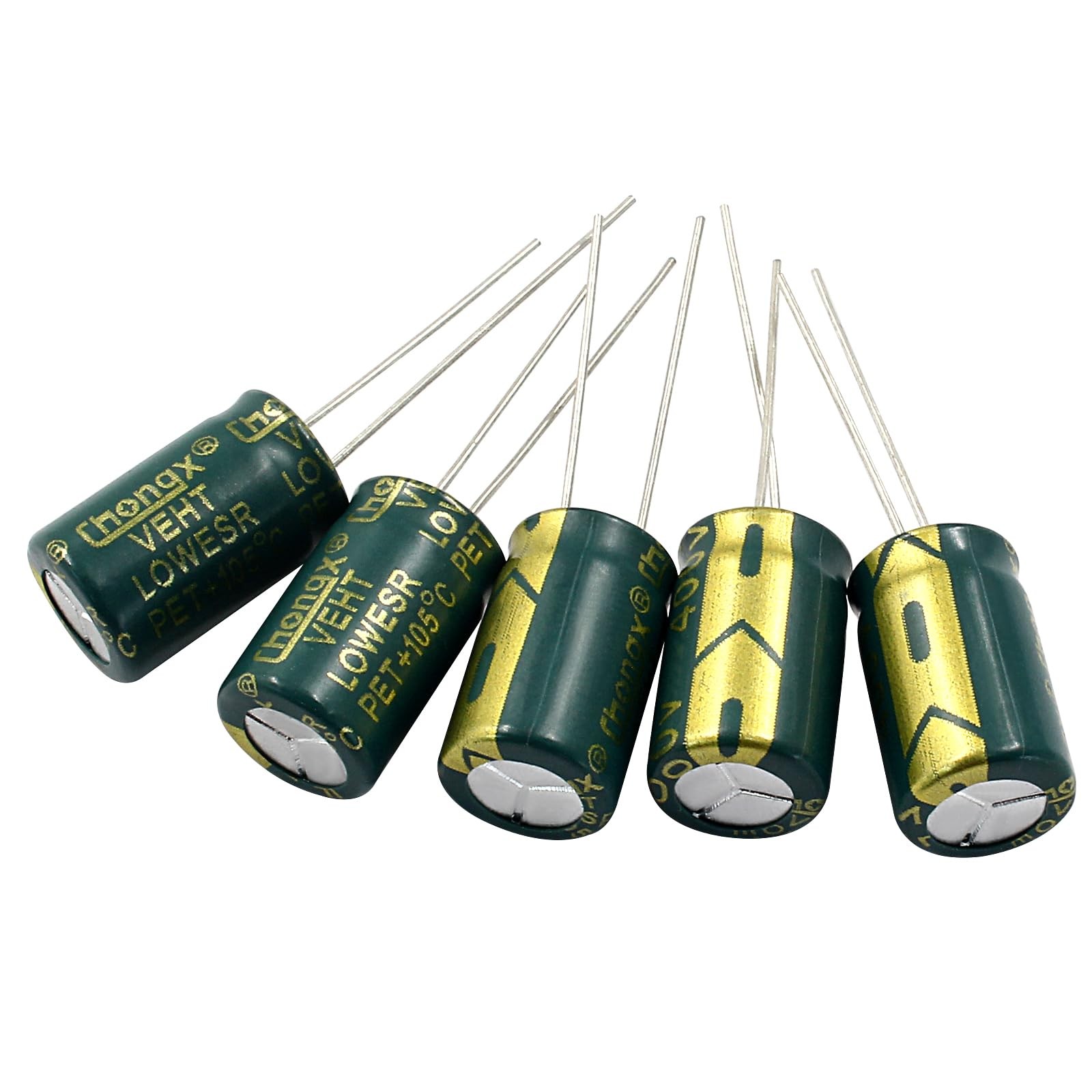 10PCS 400V 10UF Electrolytic Capacitor, 0.39×0.63in High Frequency Aluminum E…
