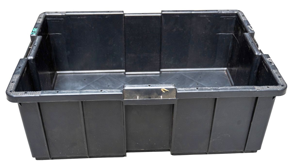 3 x plastic container storage container stacking box 60 x 40 x 22 cm plastic box crate