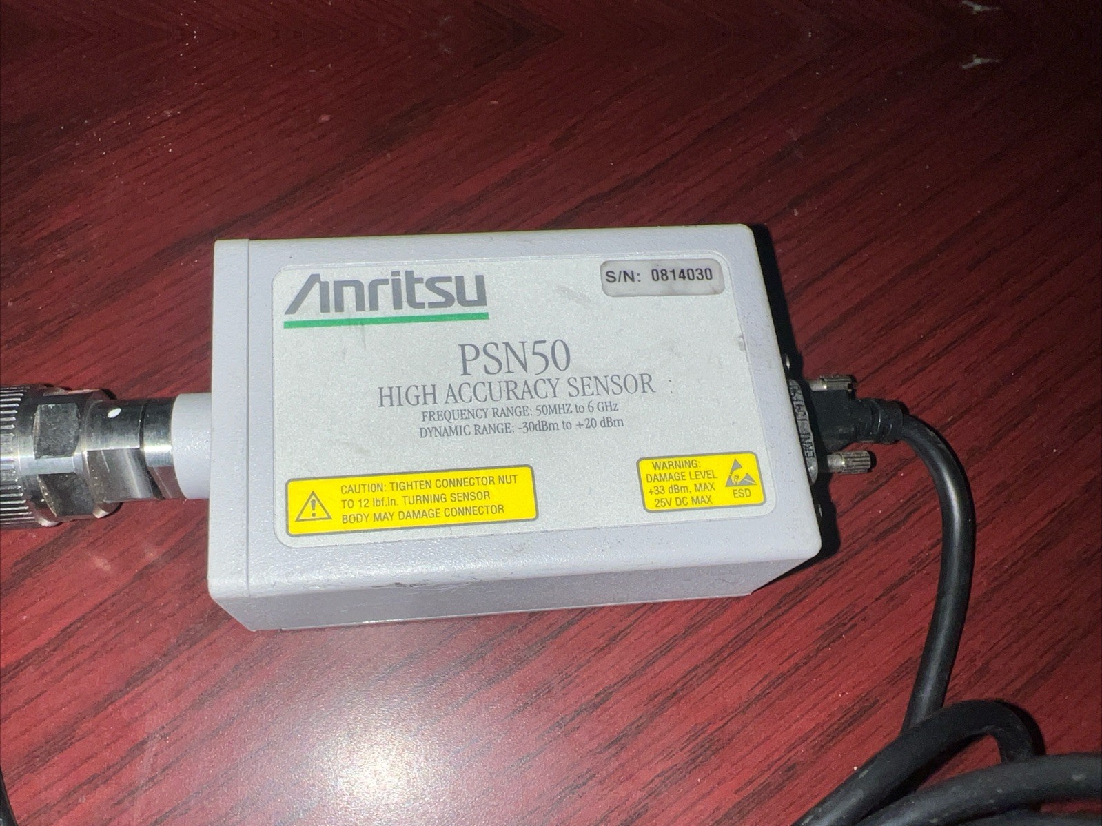 Anritsu PSN50 50MHz 6GHz Power Meter 50MHz to 6 GHz, -30dBm to +20dBm