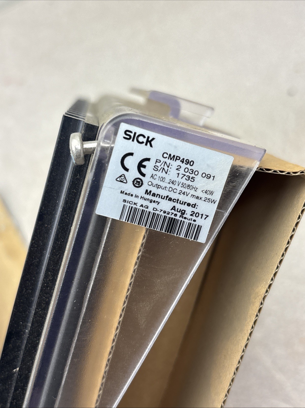 NEW SICK CMP490 2030091 POWER SUPPLY AC 100…240V 50-60HZ OUTPUT DC 24V 25W