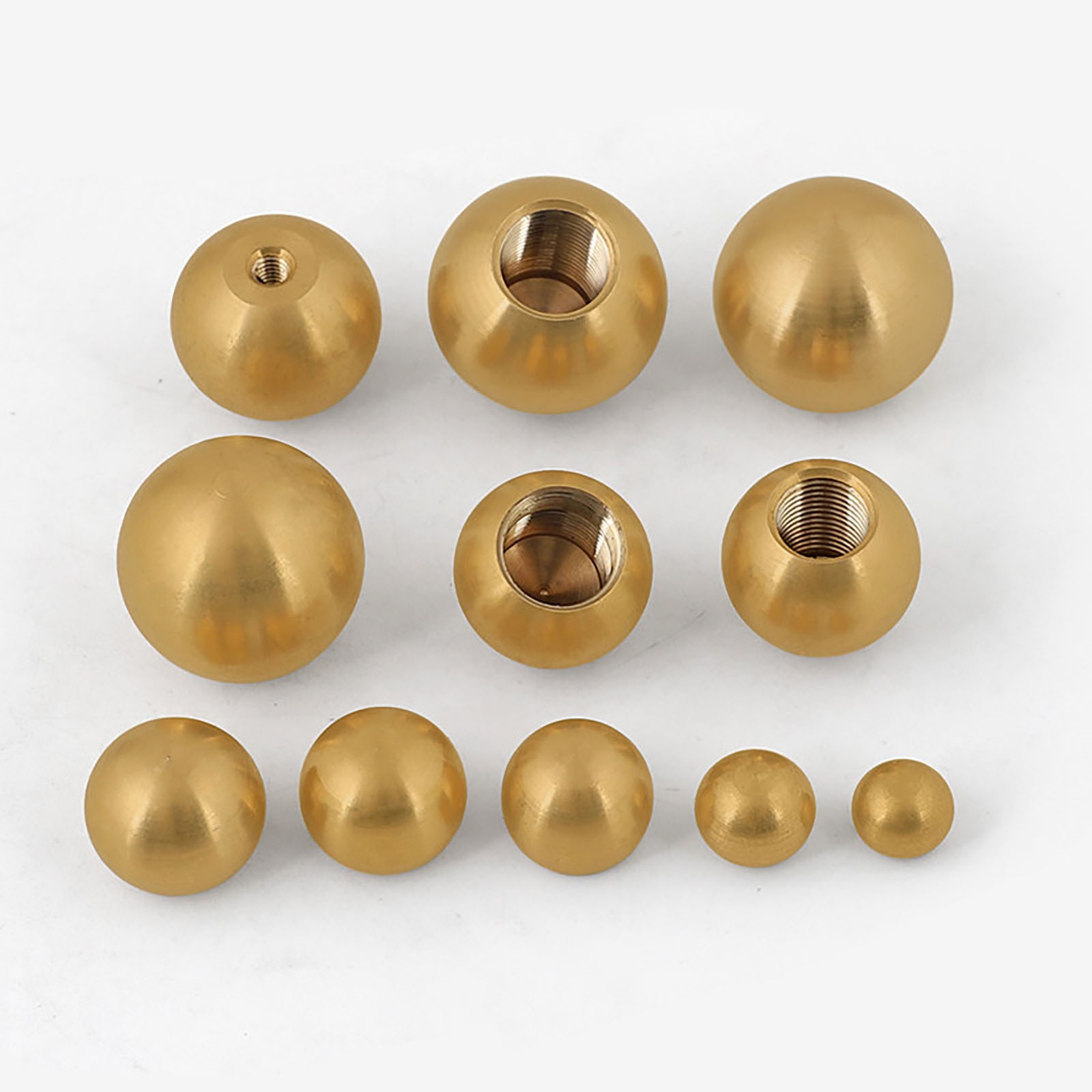 Solid Brass Ball Nut Threaded Sphere Finial Cap Decorative Nut M3 M4 M6 M10 M12