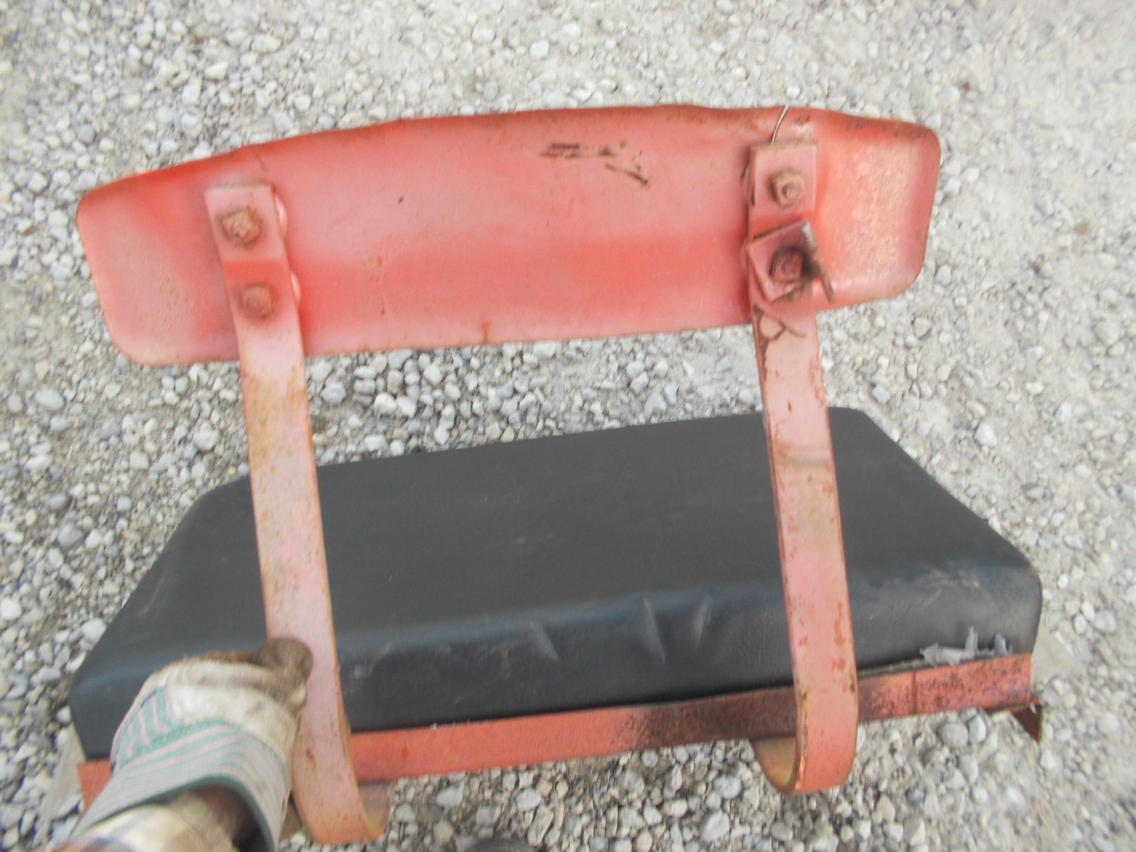Allis Chalmers AC B tractor original seat frame assembly w/ back brace & cushion