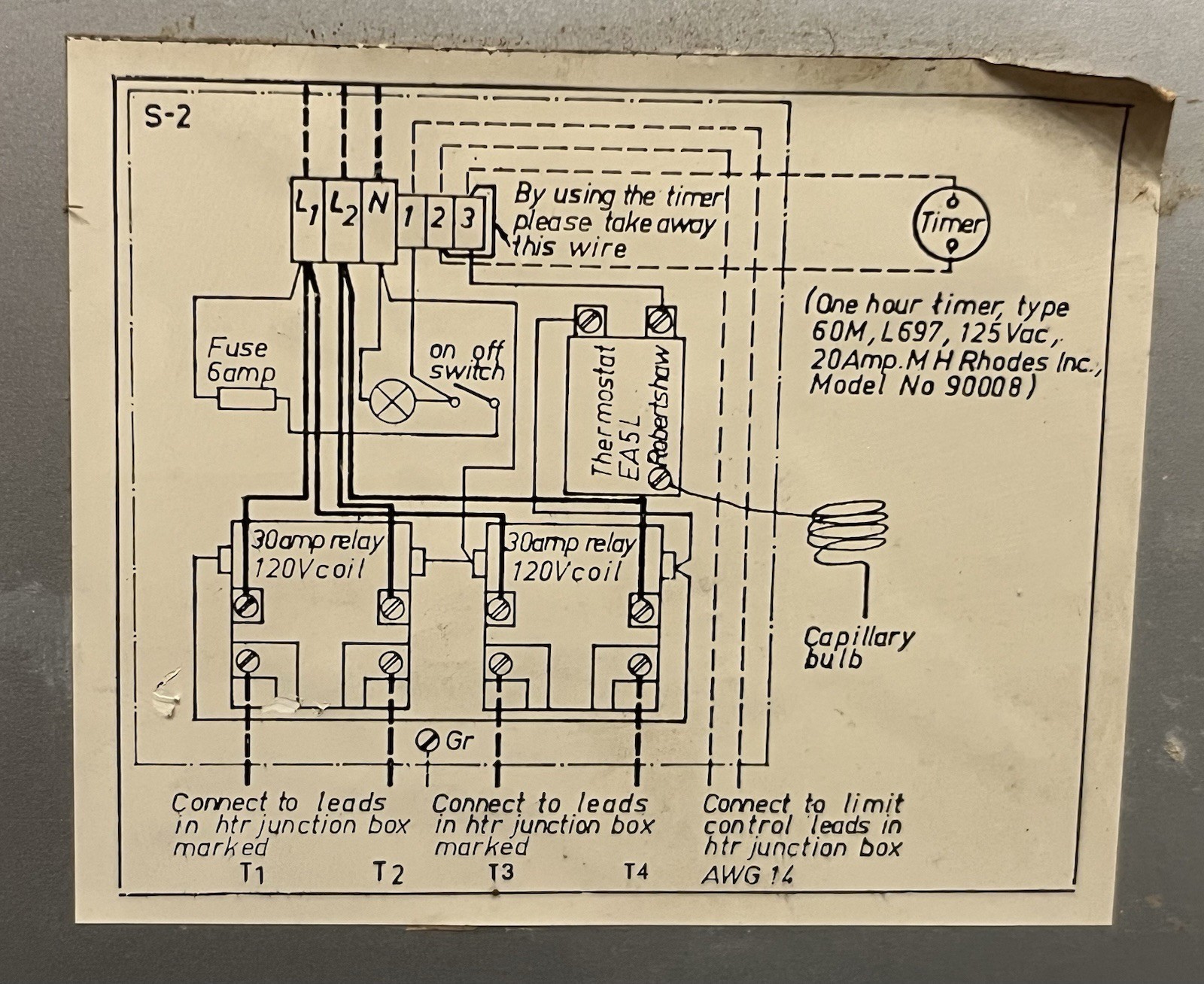 Vintage Helo – Factories, Ltd. Finland – Sauna Automatic Control Panel Cover