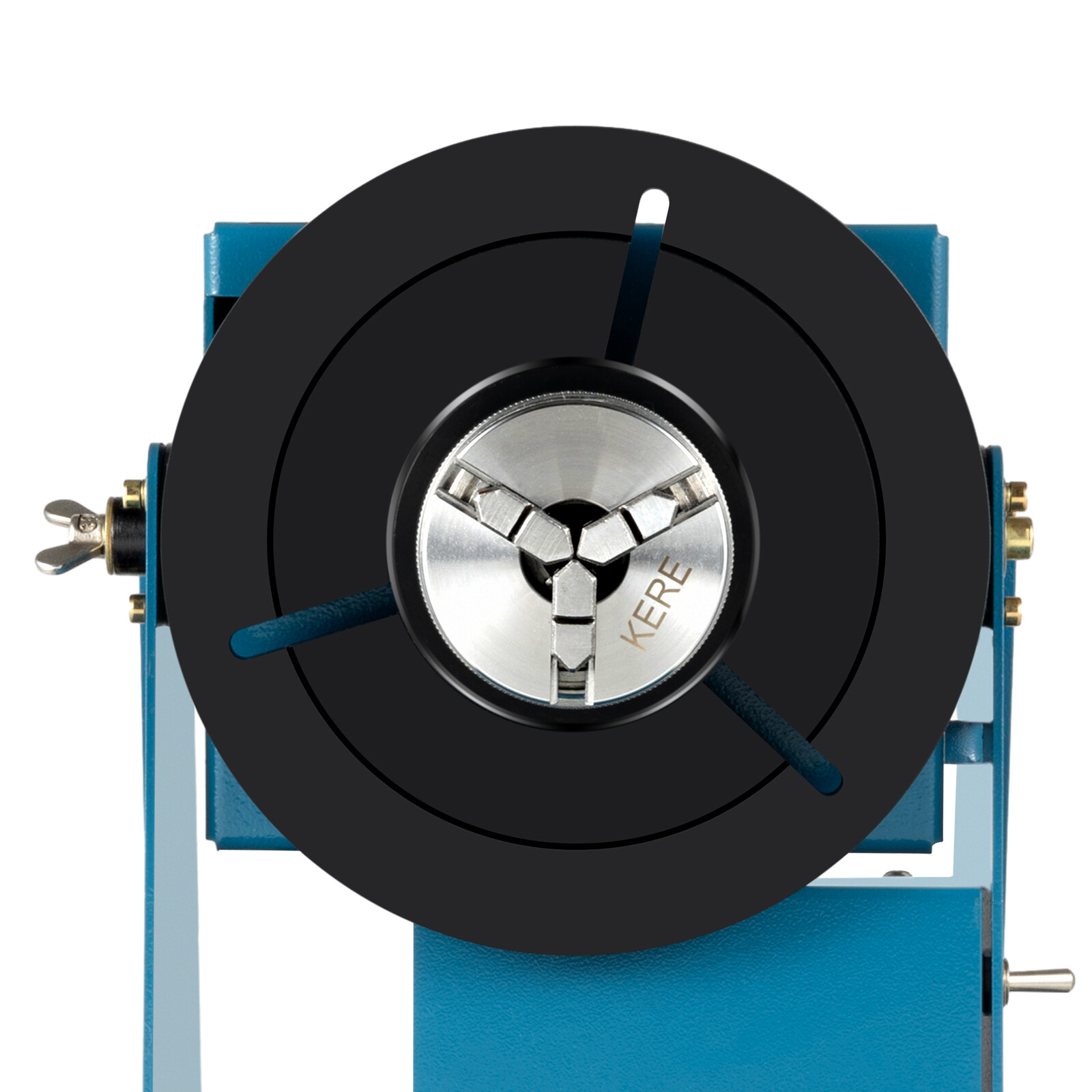 10kg Rotary Welding Positioner 7″ Turntable Table 3 Jaw Lathe Chuck 2-20rpm