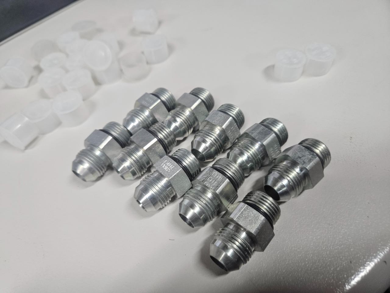 (10) Brennan 6400-08-08-O 1/2″ Male ORB to 1/2″ JIC Flare 08MJ-08MORB Straight