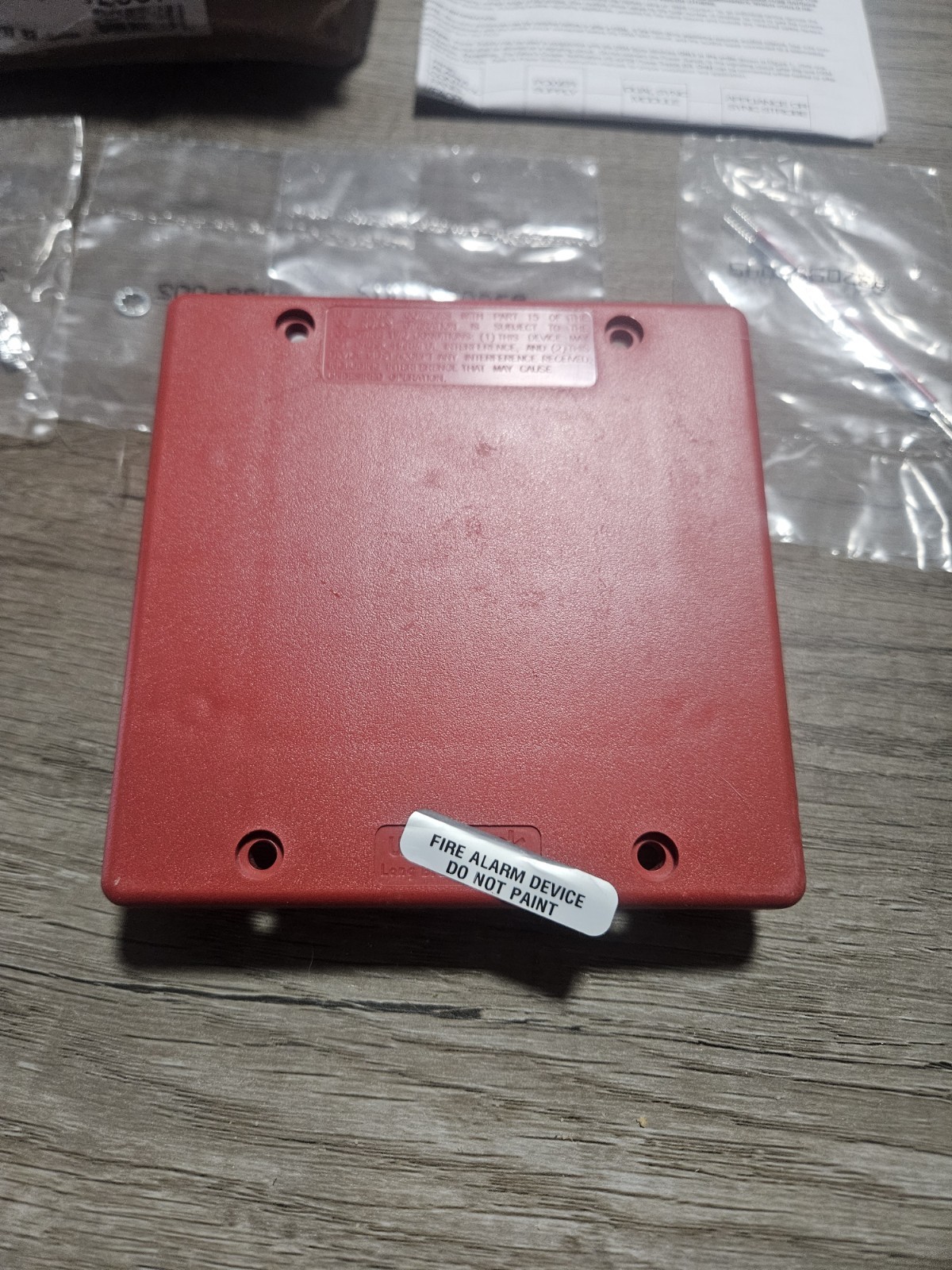 EATTON Wheelock 126374 DSM-12/24-R Dual Sync Fire Alarm Module – Red