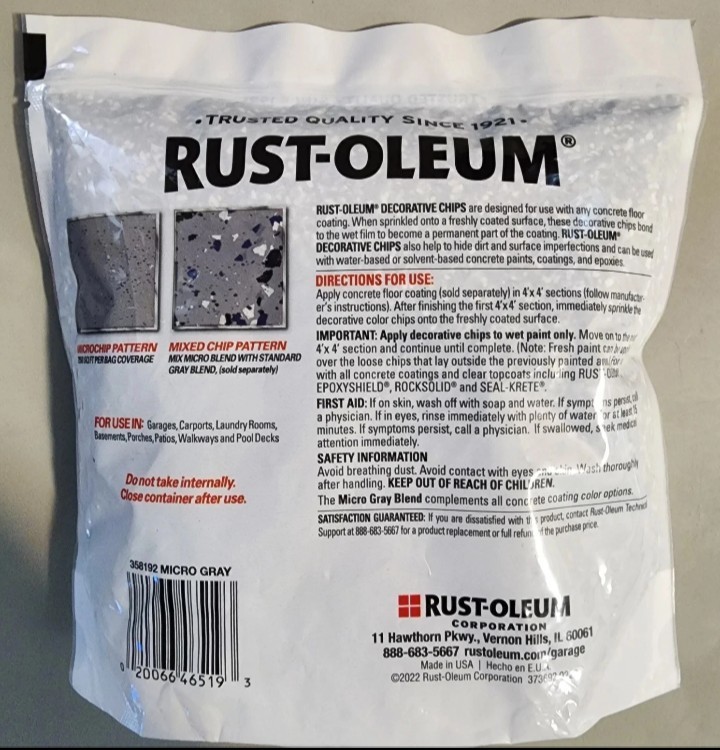 Rust-Oleum 1 lb. Micro Blue/Gray Decorative Color Chips For Paint
