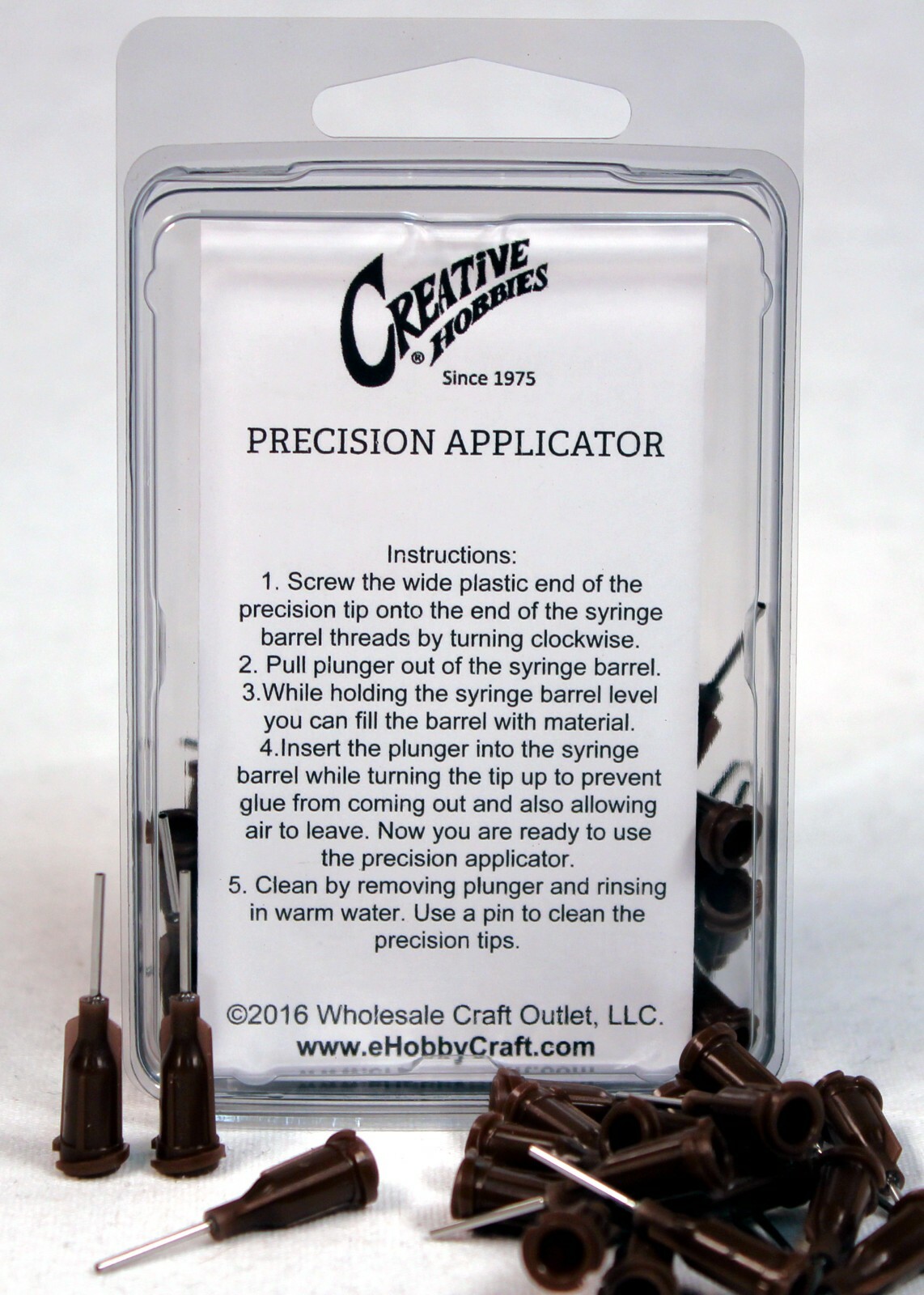 19 Gauge 0.5 Inch, Precision Applicator Dispensing Needle Tips, 50 Pieces
