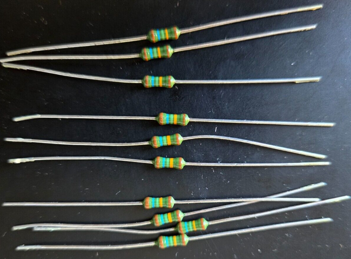 10pcs 165k ohm 1/4W 1% Metal Film Precision Axial Resistors ~ NEW ~