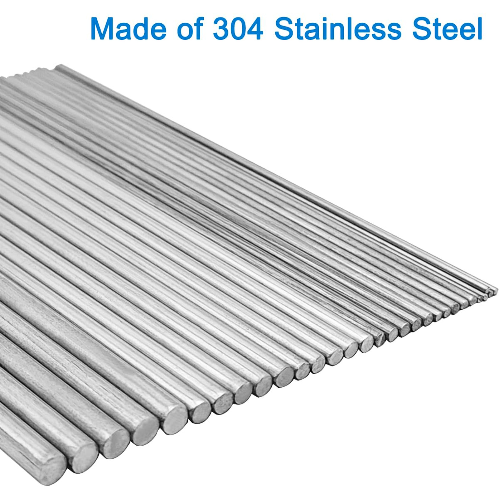30 Pcs Stainless Steel Round Rods 6 Sizes 1mm 1.5mm 2mm 2.5mm 3mm 4mm 100mm