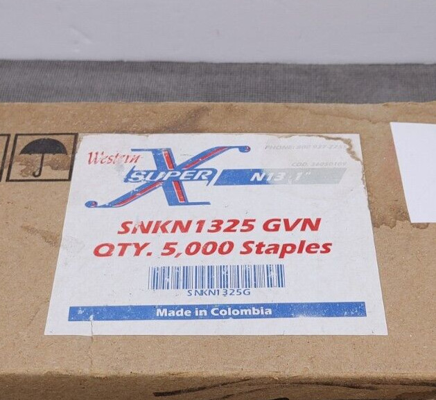 Lot Of 1470 Western Super X Galvanized Staples N13 1″ (1″ Leg x 7/16″ Crown)
