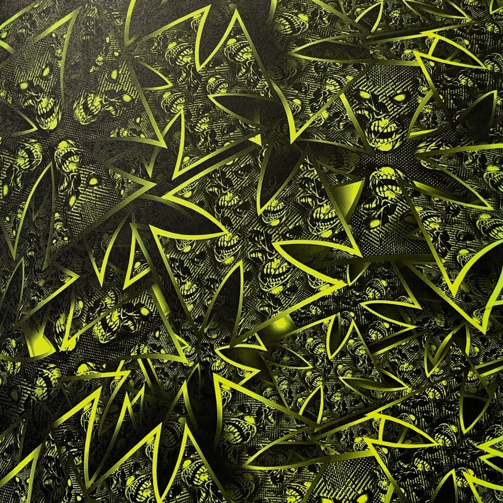 Hydrographic film Iron Cross Templar Carbon Skulls 7′ x 20″ hydro dip dipping