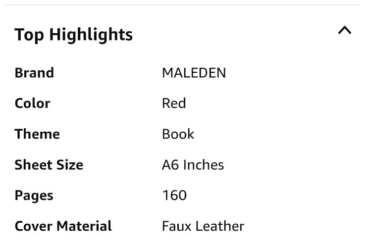 Maleden Timeless Refillable Leather Journal Traveler Notebook Sketchbook