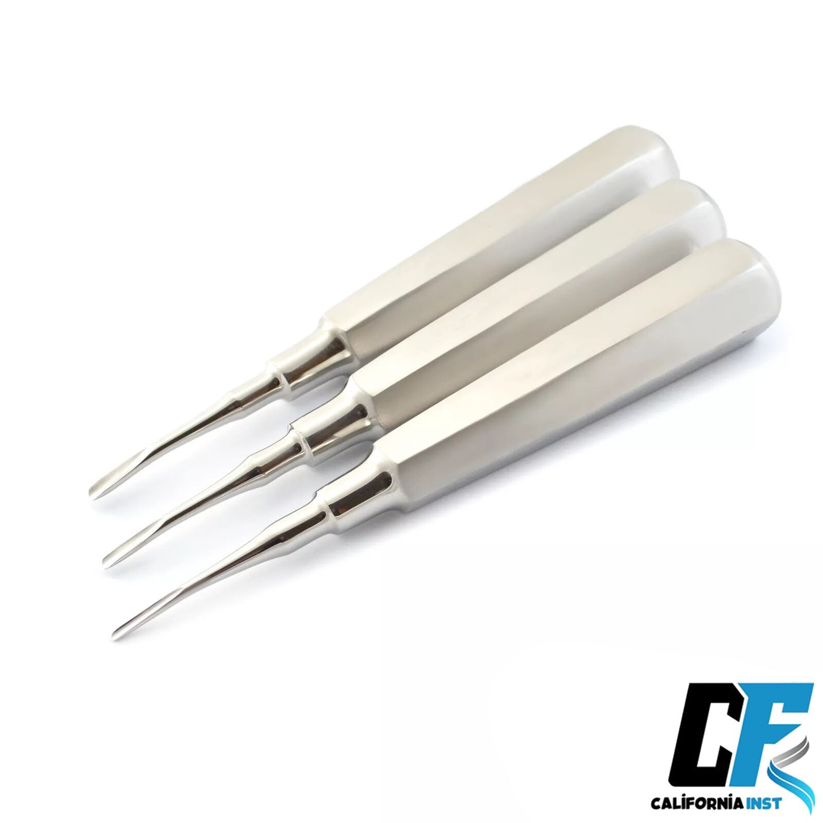 Set Of 3 Surgical Coupland Elevator 2mm 3mm 4mm Tooth Extractions Surgery Tool
