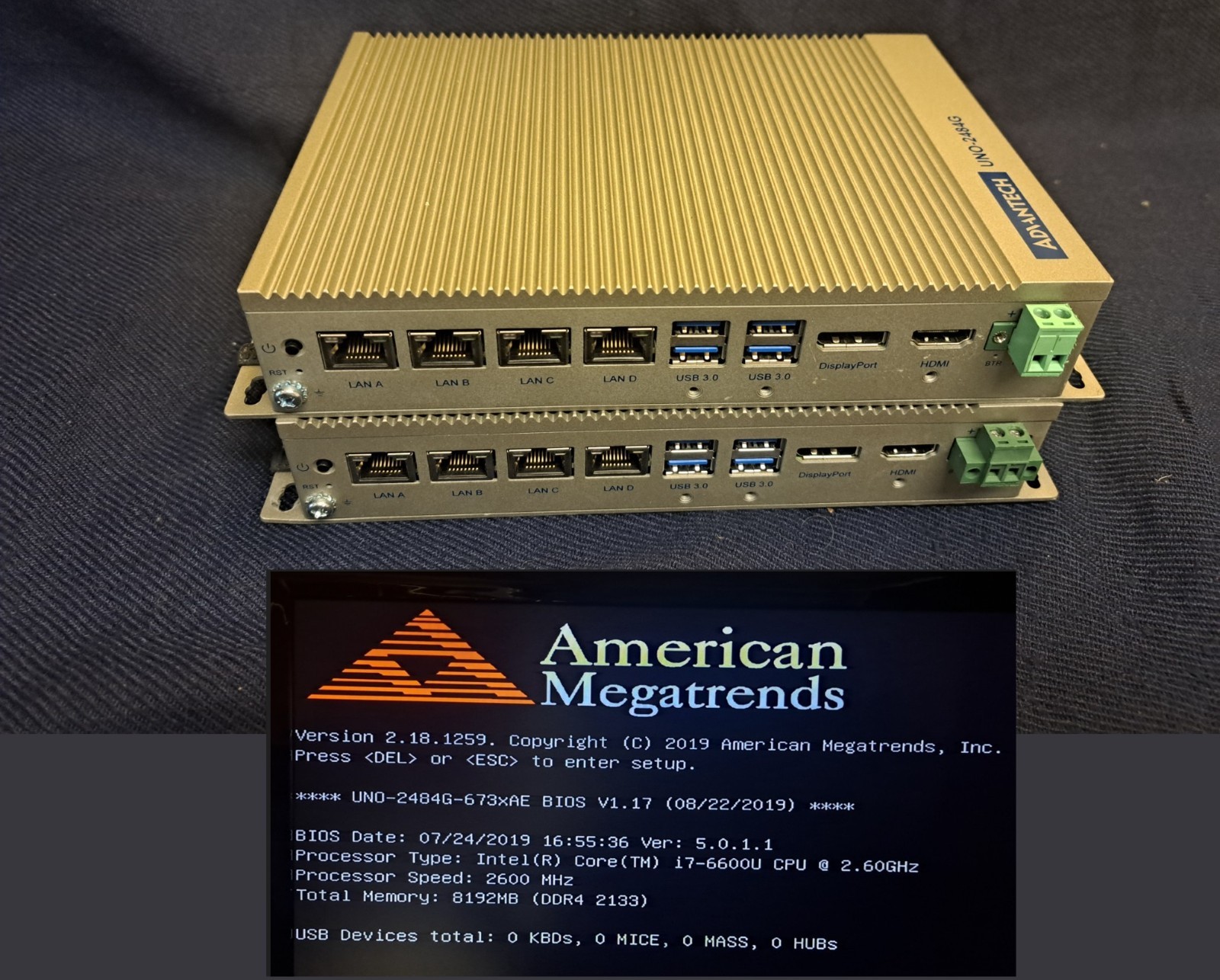 Advantech UNO-2484G i7-6600U 2.6GHz w/ 4xGbE, 1 x mPCIe, HDMI, DP