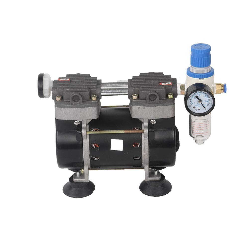 High Performance Oilless Vacuum Pump – Perfect for Labs, 55dB Quiet, 110V