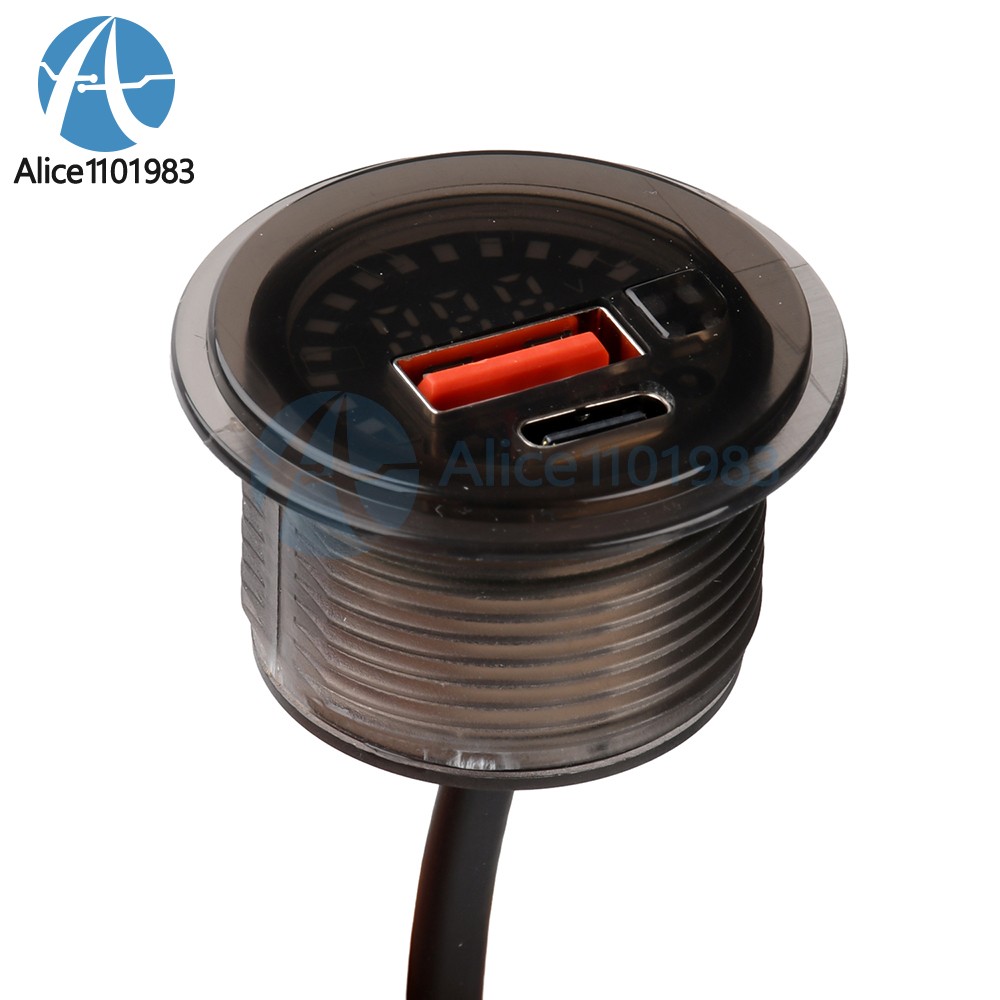 DC 7-30V Waterproof Digital Voltage Battery Capacity Level Indicator Voltmeter