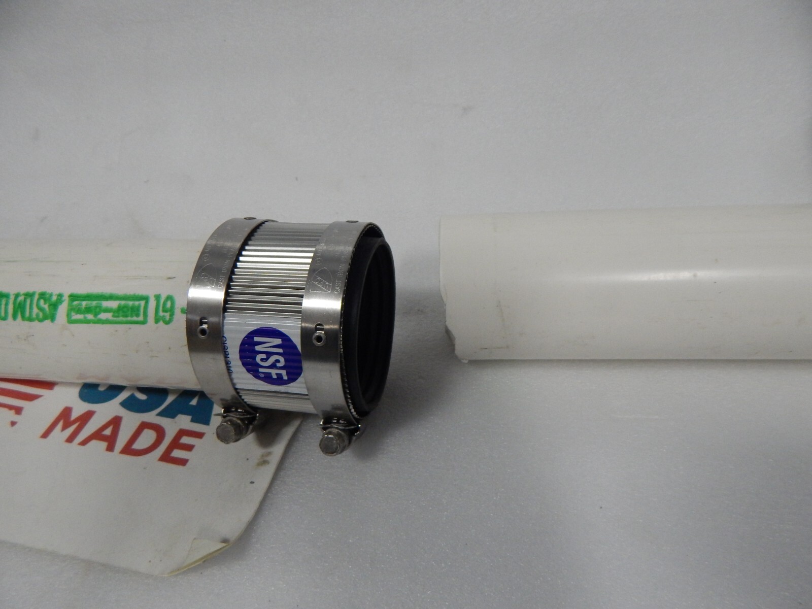 PROFLEX FERNCO CLAMP SHIELDED COUPLING 2 inch PVC or any pipe up to 2-3/8 OD