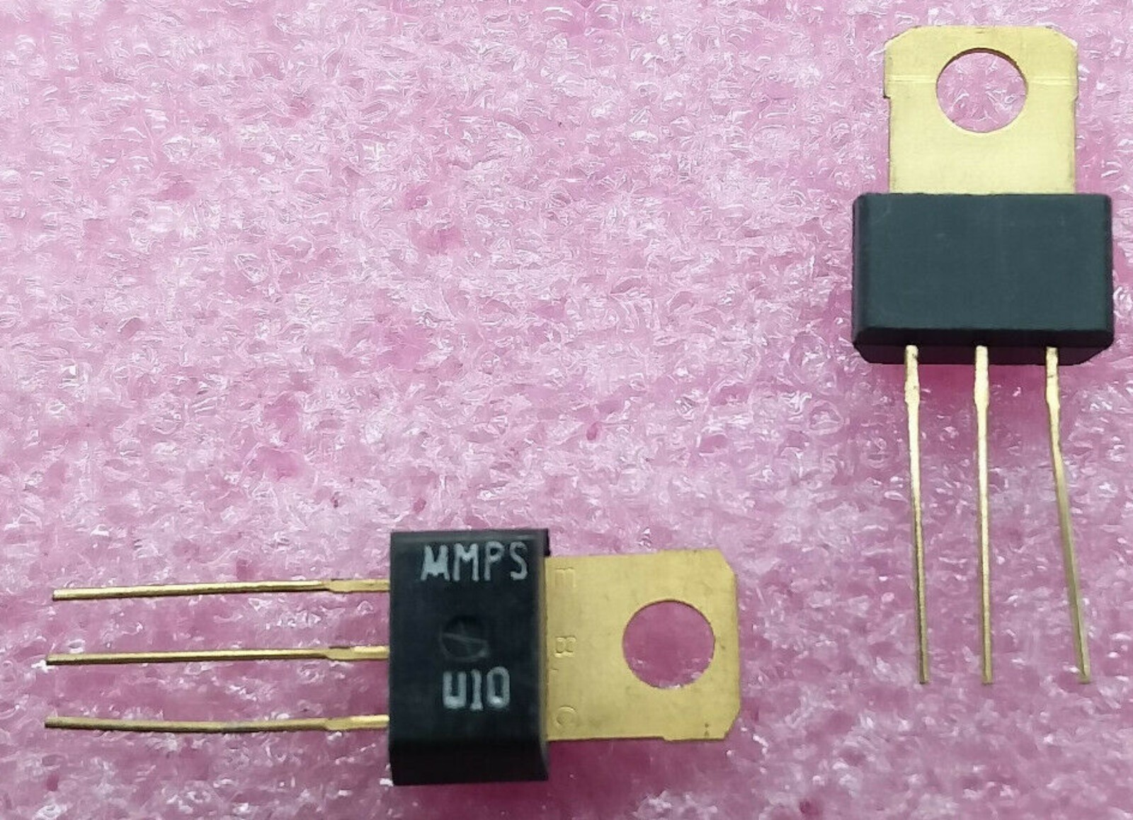 MPSU10 Motorola NPN Transistor Pair MPS-U10 Gold (QTY 2)