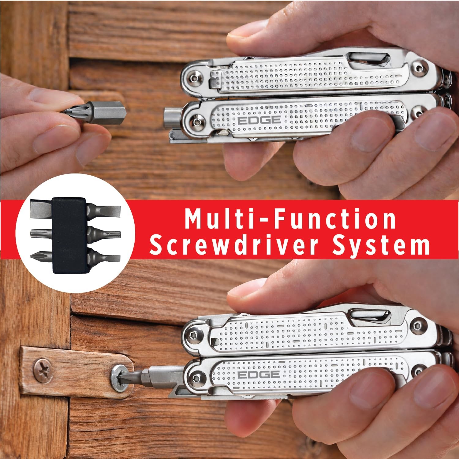 EDGE Multi-Tool Pliers, 14-in-1 Stainless Steel Multitool with Knife, Saw,