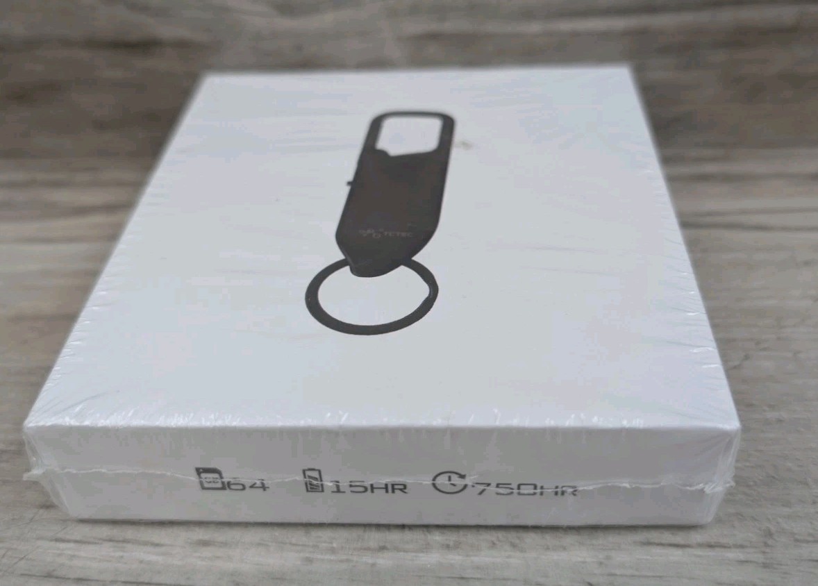 TCTEC 64 Gb Keychain Voice Recorder W/ 750 Recording Hrs New Factory Sealed