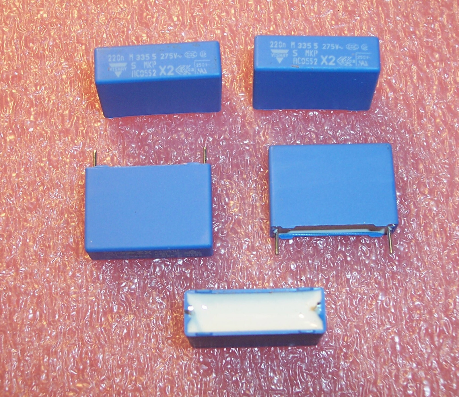 QTY (20) .22uf 250V 275V 20% X2 METALLIZED POLYPROPYLENE FILM 2222-335-59121 BC