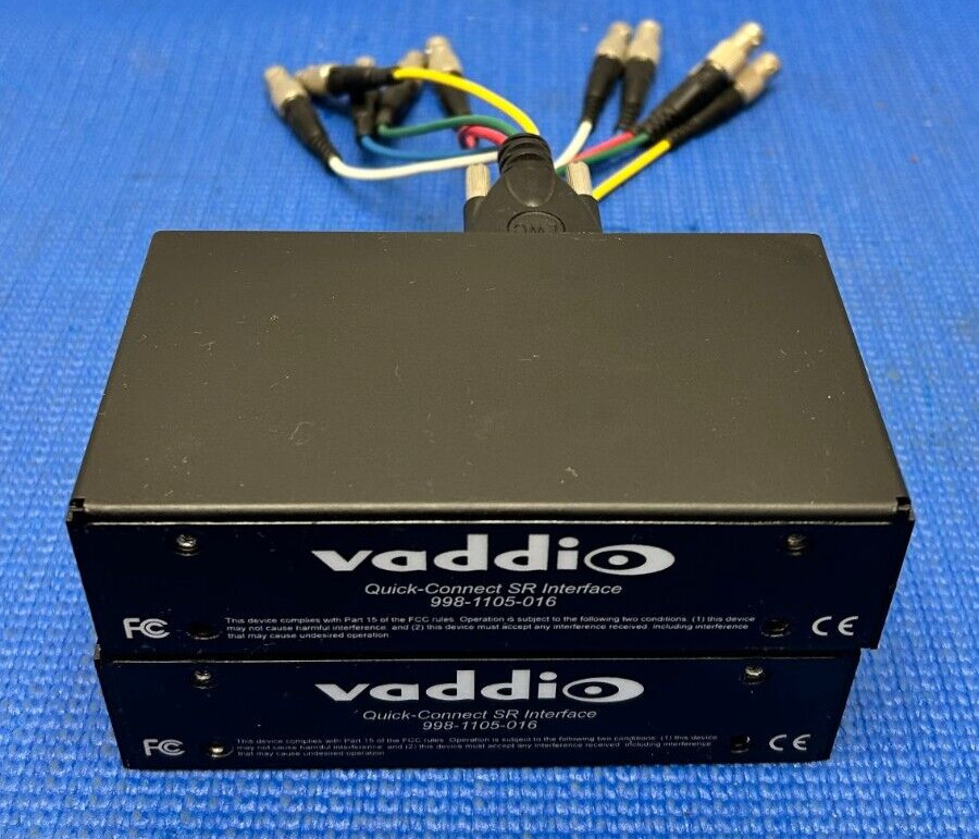 Vaddio 998-1105-016 Quick-Connect SR-Short Range Video Interface (QTY 2)