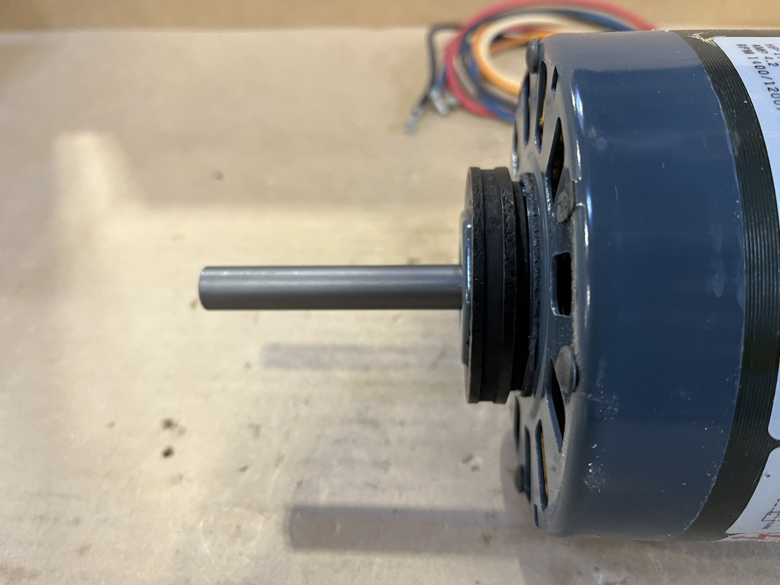 Fasco D1034 Permanent Split Capacitor Motor 1/5 HP 1400 1200 1000 RPM 115Volts