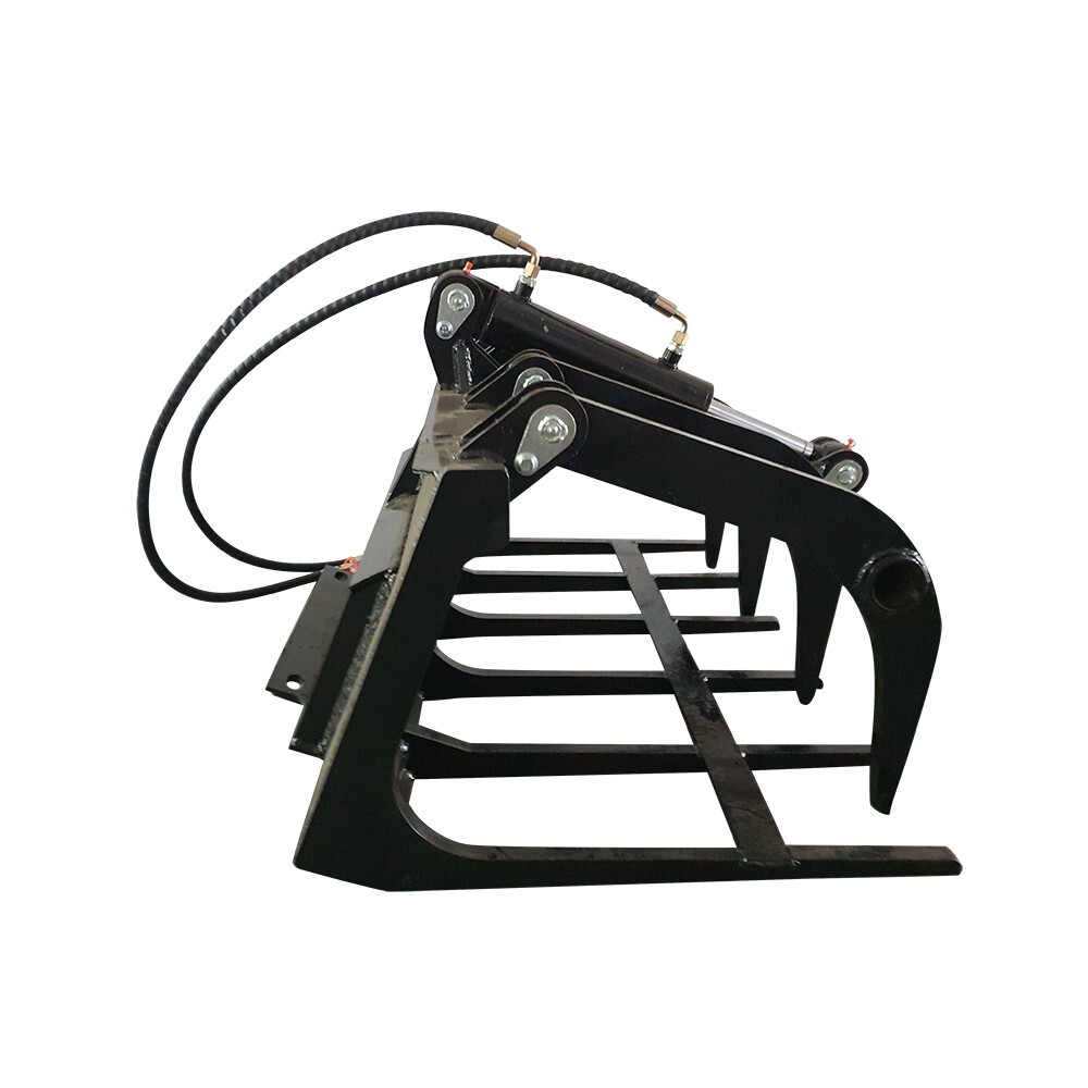 Agrotk M-HGB Wood Grabber Grapper Attachment for Skid Steer/Compact Wheel Loader