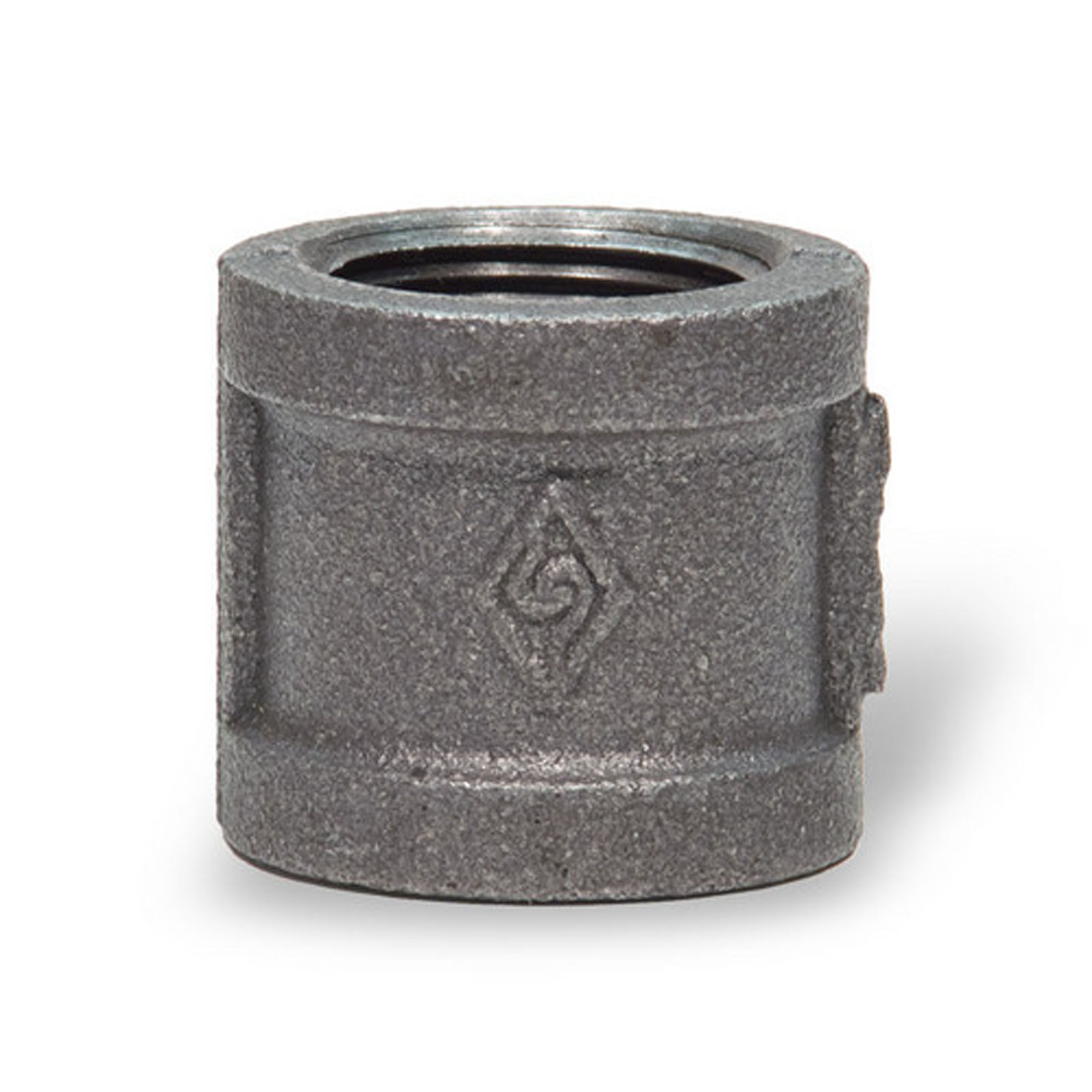 1″ BLACK MALLEABLE IRON STRAIGHT COUPLING fitting pipe npt