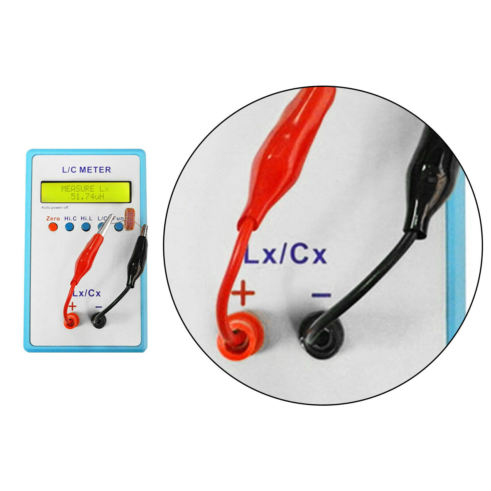 LC200A L/C Meter Inductance Capacitance Digital Bridge LCR Table Blue Meter