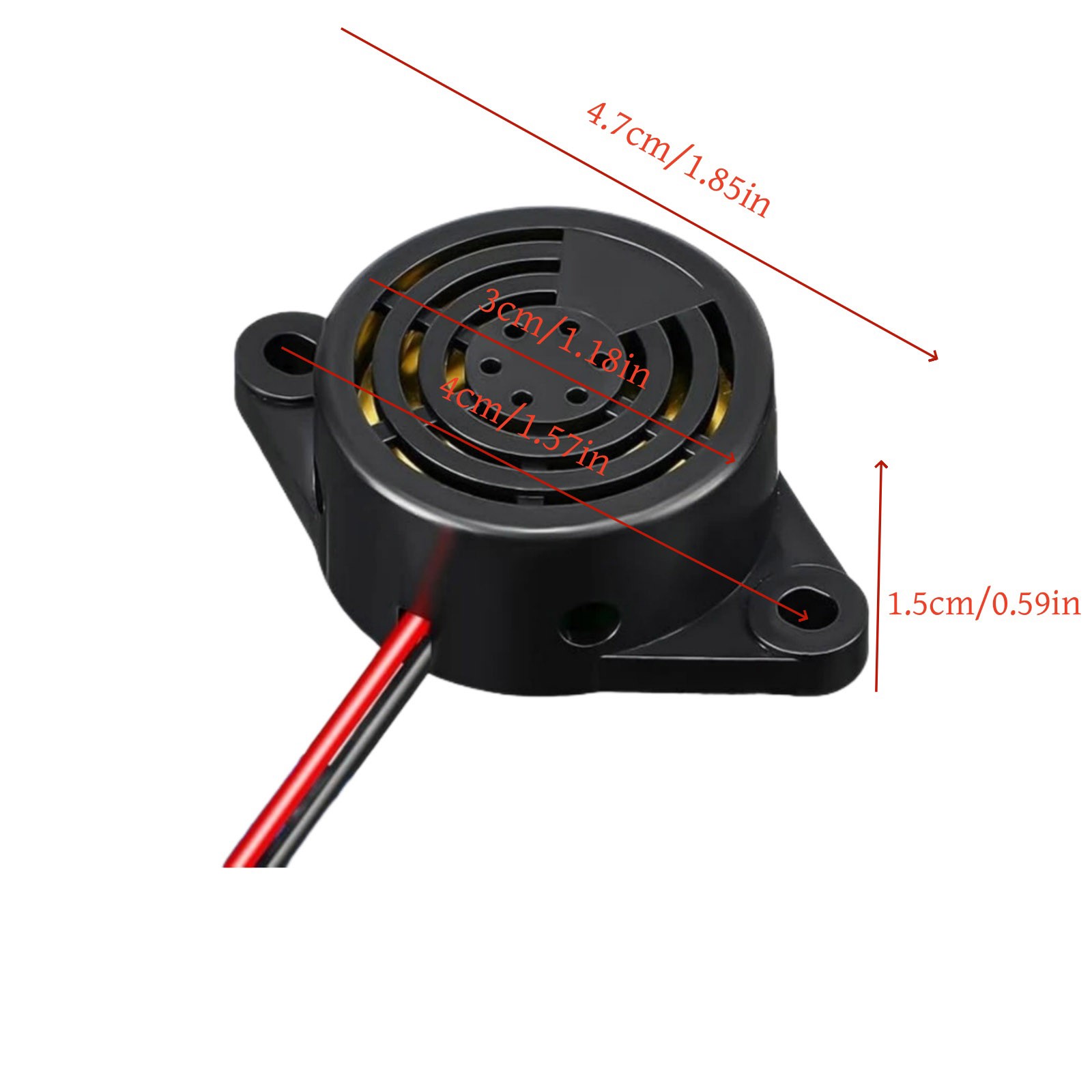 8 Pcs DC 3-24V 95dB Electronic Buzzer Active Piezo Alarm Sounder Continuous Tone