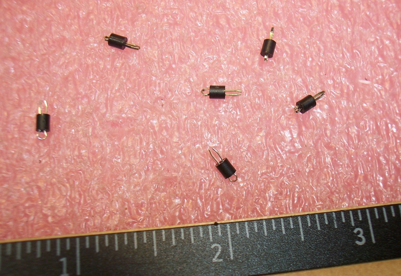 QTY (25) 5001 KEYSTONE SILVER MINIATURE PC TEST POINTS BLACK ROHS