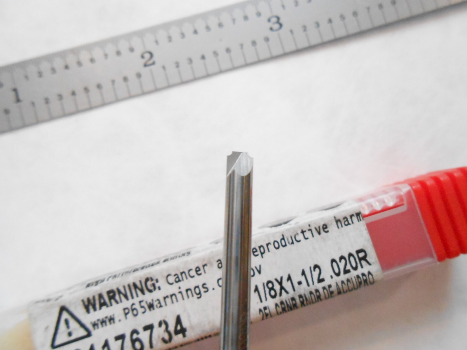 NEW ACCUPRO USA .020″ RADIUS X 1-1/2″ L 2FL D.E. CARBIDE CORNER ROUNDING ENDMILL