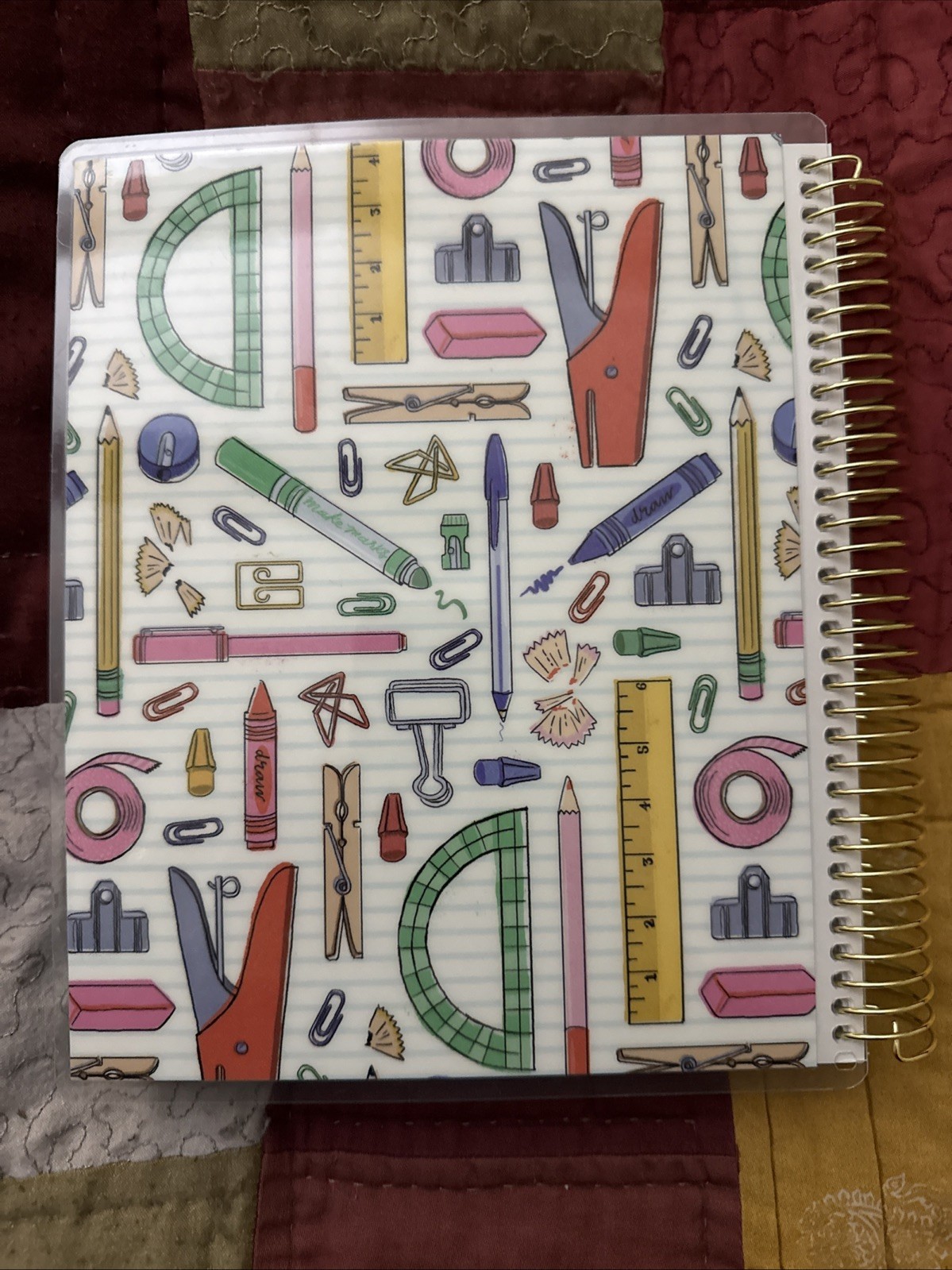 Erin Condren 12-Month Spiral Teacher Planner (Aug – Jul), 7”x9” Weekly