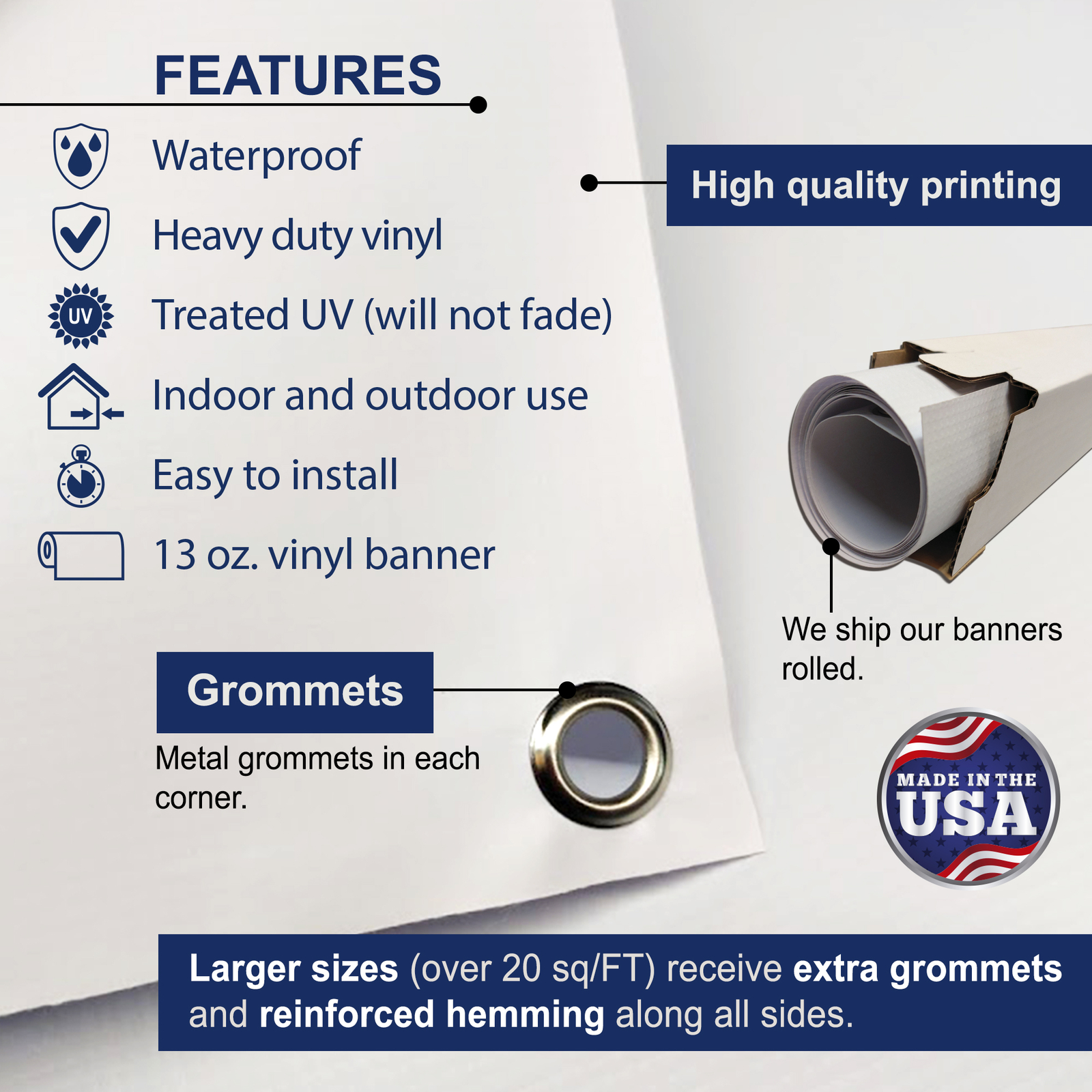 Grand Opening Banner 13 oz Heavy Duty Vinyl Grand Opening Sign – Special Events